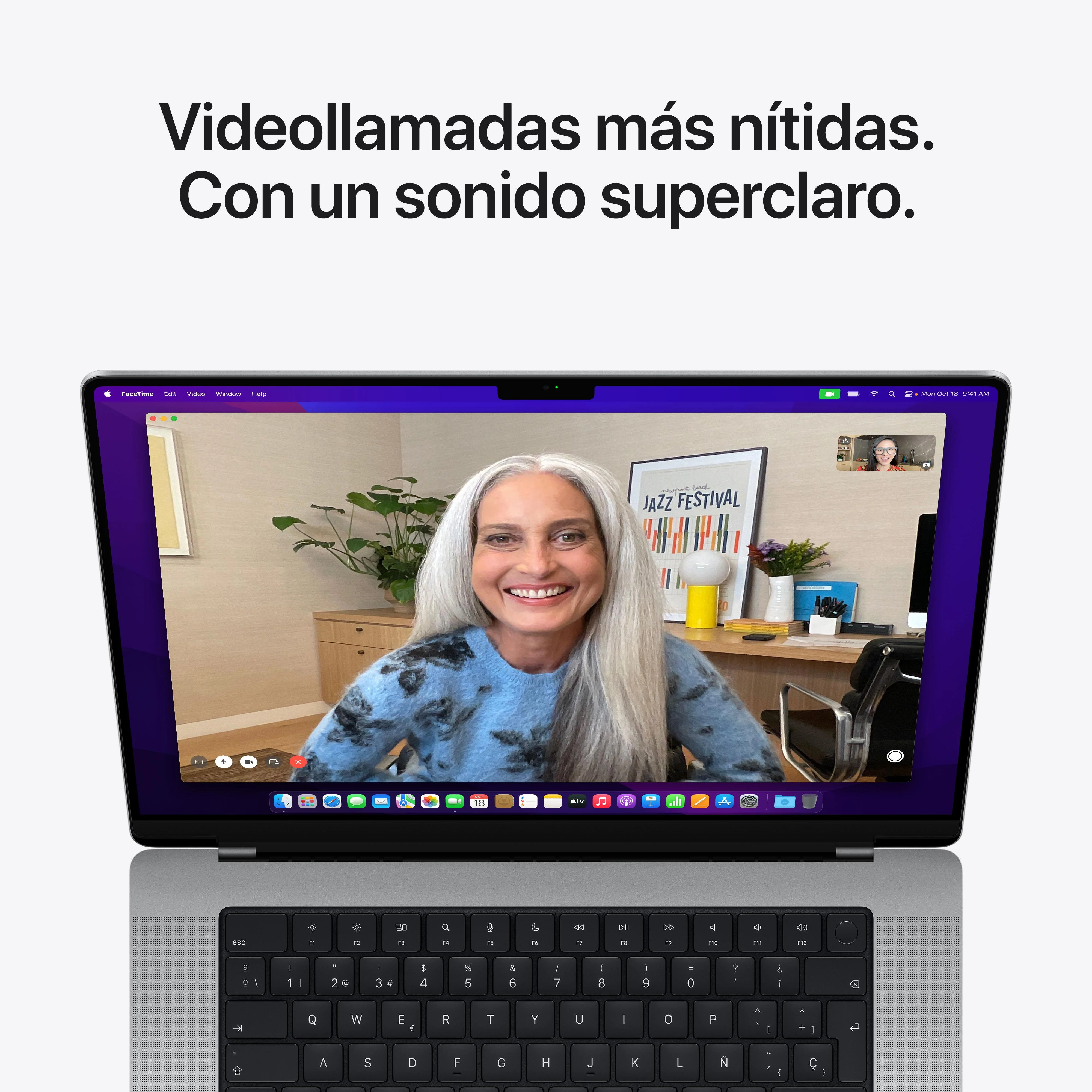 MacBook Pro de 14 pulgadas: Chip M1 Pro de Apple con CPU de diez núcleos y GPU de dieciséis núcleos, 1 TB SSD - Plata - Image 9