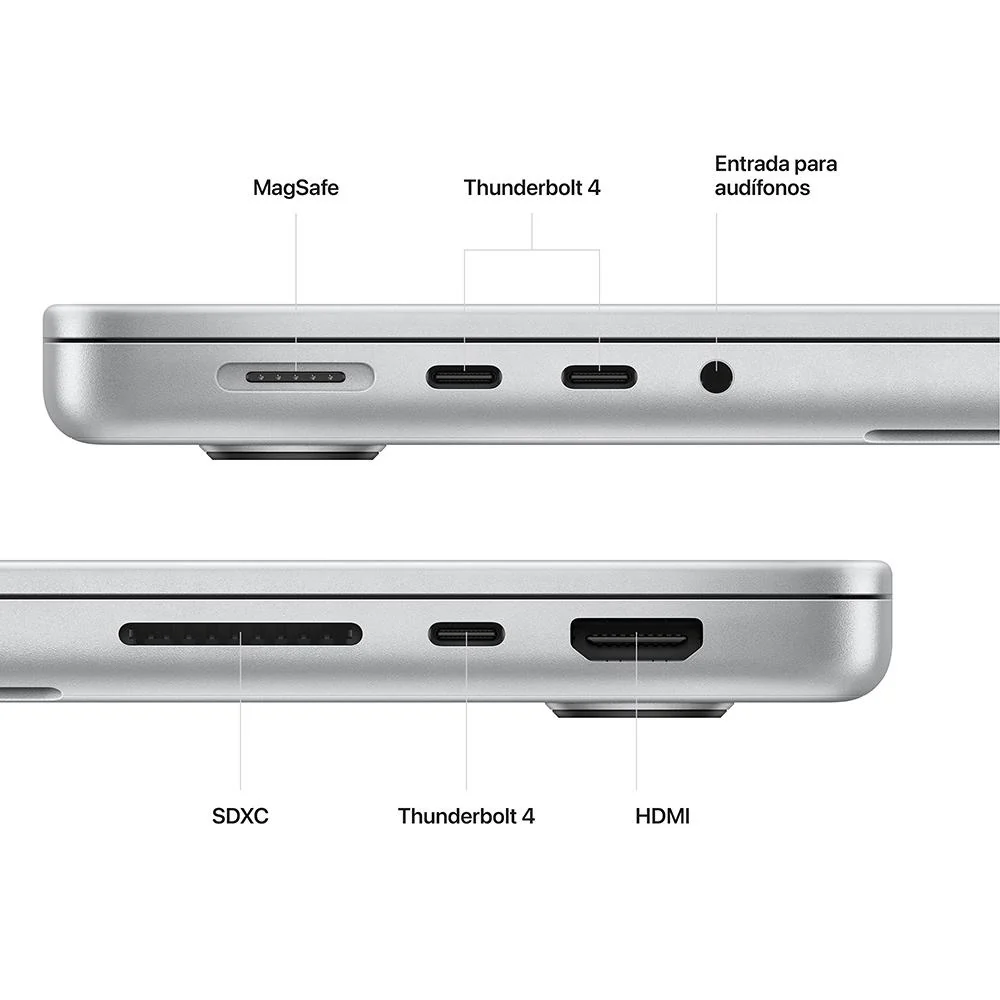 MacBook Pro de 14 pulgadas: Chip M2 Pro de Apple con CPU de 10 núcleos y GPU de 16 núcleos, 512 GB SSD - Plata - Image 6