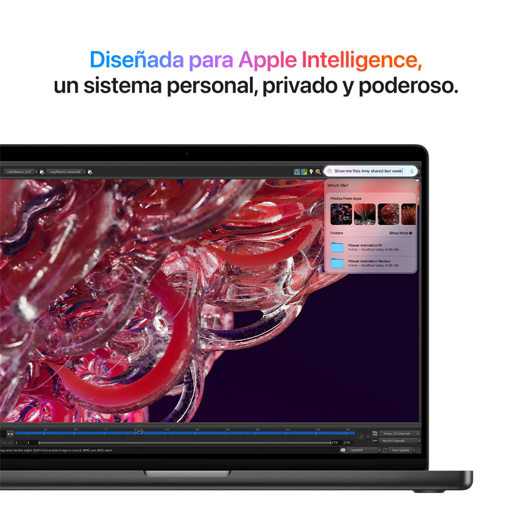 MacBook Pro de 16 pulgadas: Chip M4 Pro de Apple con CPU de 14 núcleos y GPU de 20 núcleos, 512 GB SSD - Negro espacial - Image 5