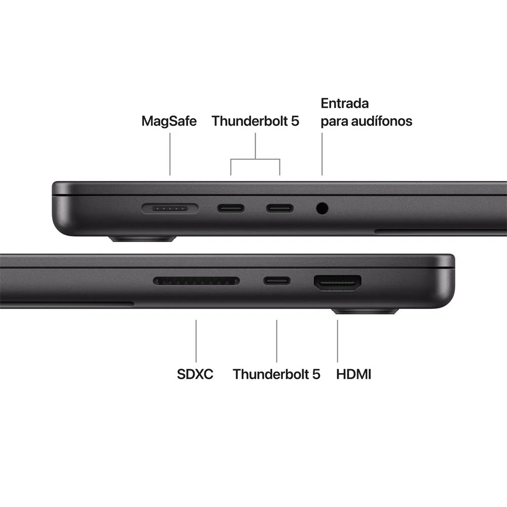 MacBook Pro de 16 pulgadas: Chip M5 Pro de Apple con CPU de 18 núcleos y GPU de 20 núcleos, 1 TB SSD - Negro espacial - Image 7