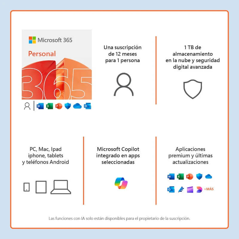 MICROSOFT 365 PERSONAL | SUSCRIPCION 12 MESES | 1 USUARIO - Image 2