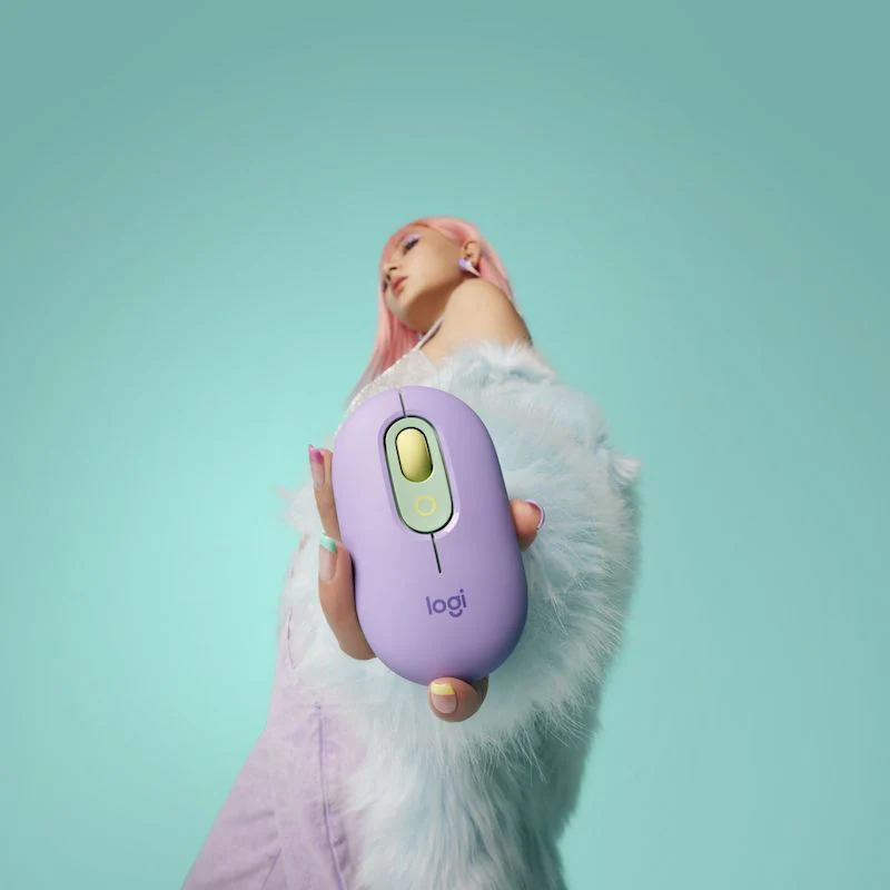 MOUSE LOGITECH POP WIRELESS BT - MORADO/VERDE - Image 6