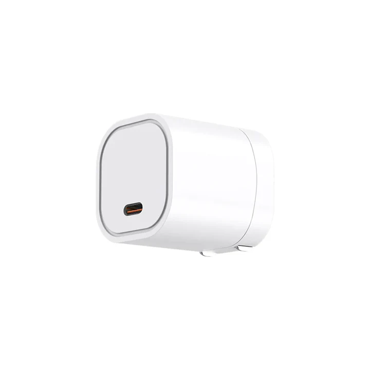 Cargador de pared QDOS PowerCube de 20W USB-C con clavija de EE. UU. - Blanco - Image 3