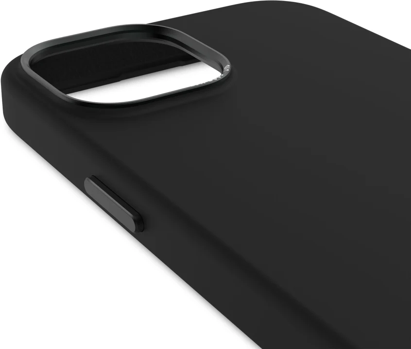 Case de silicona antimicrobiana DECODED para iPhone 15 -  Negro - Image 2