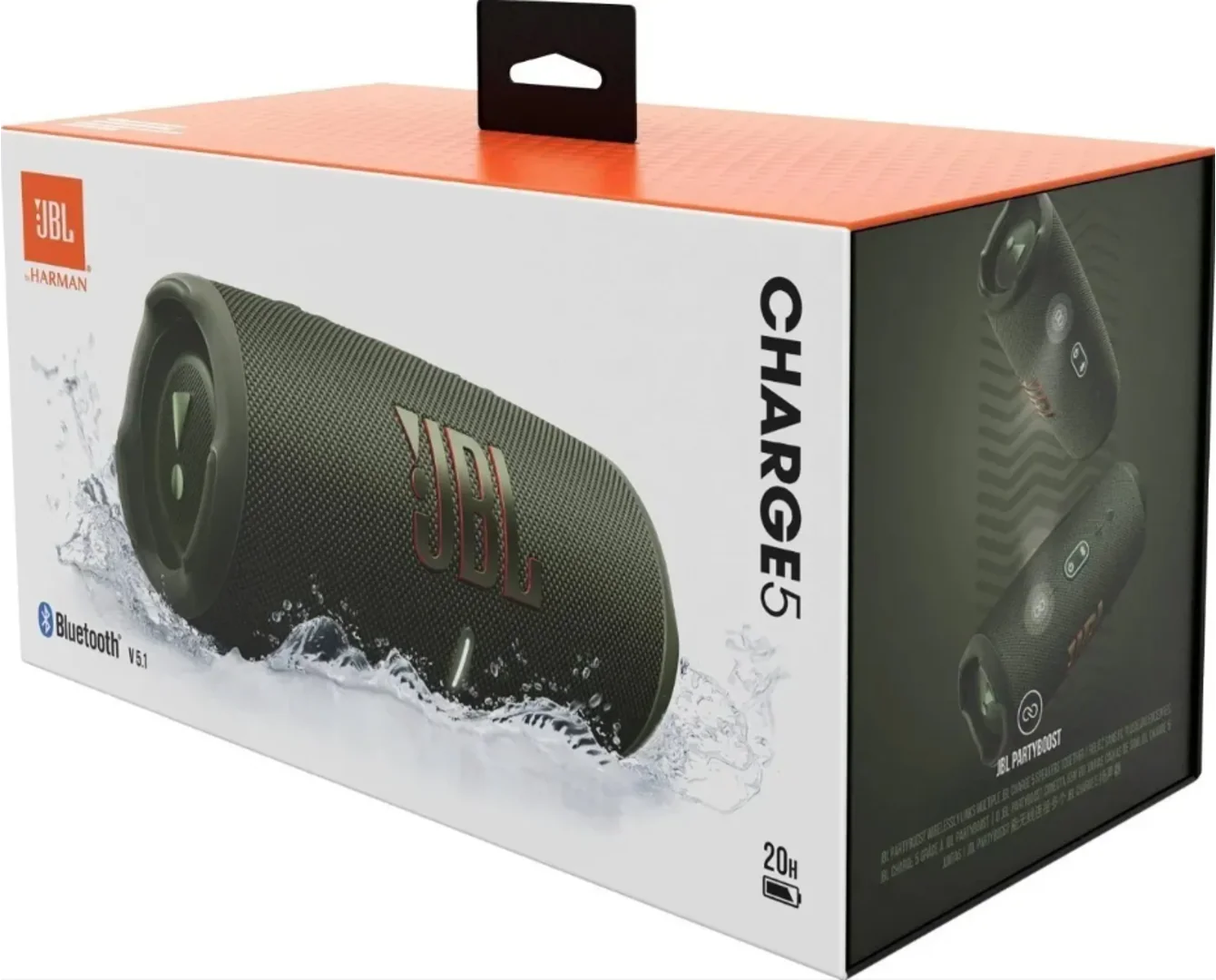 SPEAKER JBL CHARGE 5 PORTABLE BLUETOOTH GREEN - Image 4